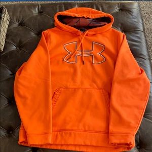Bright orange under armor hoodie